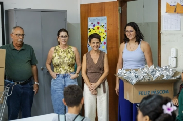 Foto - Entrega dos Ovos de Páscoa- EMEI E EMEB JUMIRIM - 02/04/2026