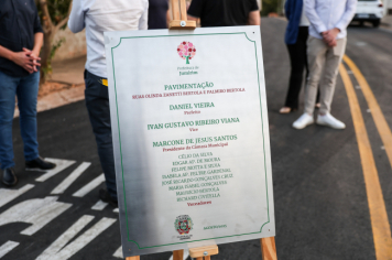 Foto - Inauguração de Pavimentação das Ruas Olinda e Palmiro Bertola - 21/08/2025