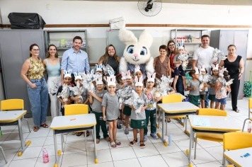 Foto - Entrega dos Ovos de Páscoa- EMEI E EMEB JUMIRIM - 02/04/2026