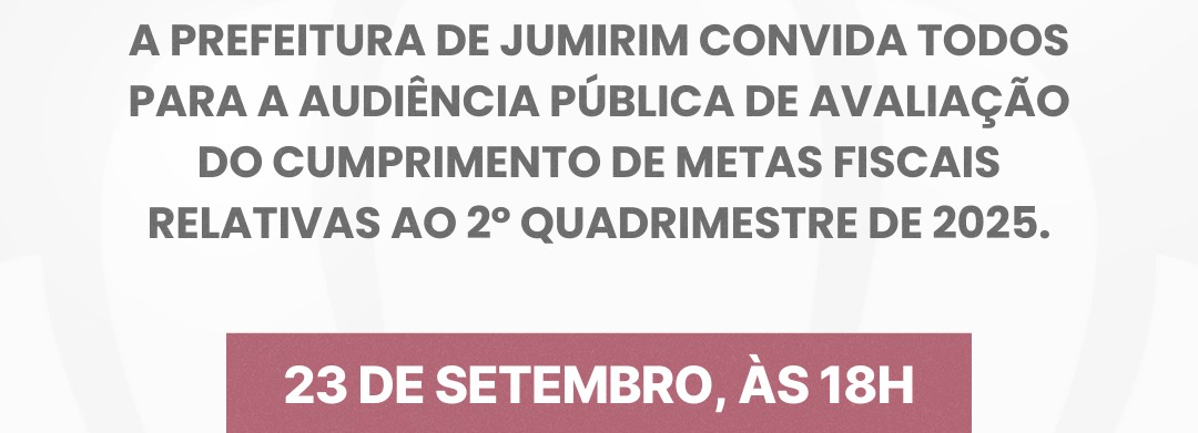 CONVITE - AUDIÊNCIA PÚBLICA