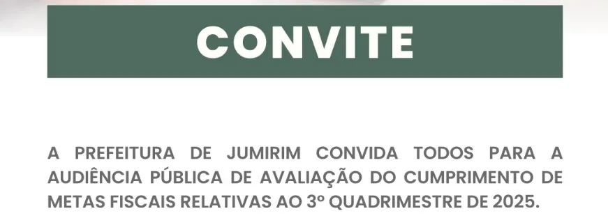 Convite - Audiência Pública