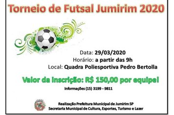 Torneio de Futsal Jumirim 2020