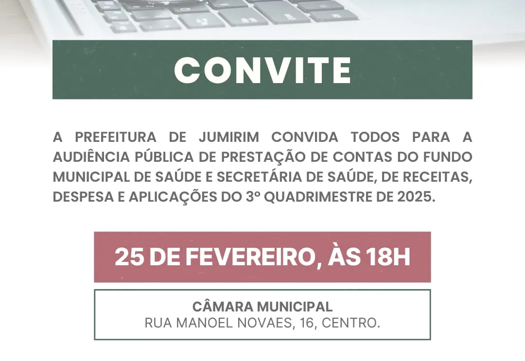 Convite - Audiência Pública