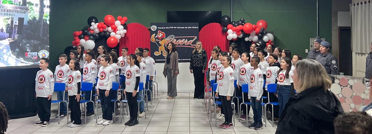 SECRETARIA DE EDUCAÇÃO DE JUMIRIM REALIZA FORMATURA DO PROERD- PROGRAMA EDUCACIONAL DE RESISTÊNCIA A DROGAS