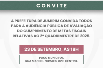 CONVITE - AUDIÊNCIA PÚBLICA
